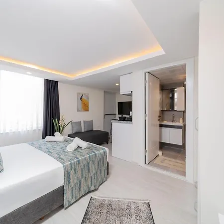 Flat 10 Min To Mermerli In Apartment