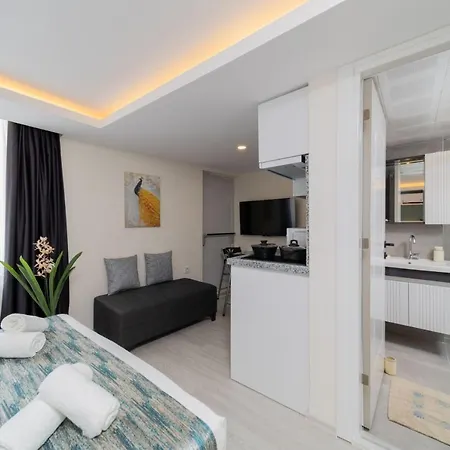 Flat 10 Min To Mermerli In Apartment *